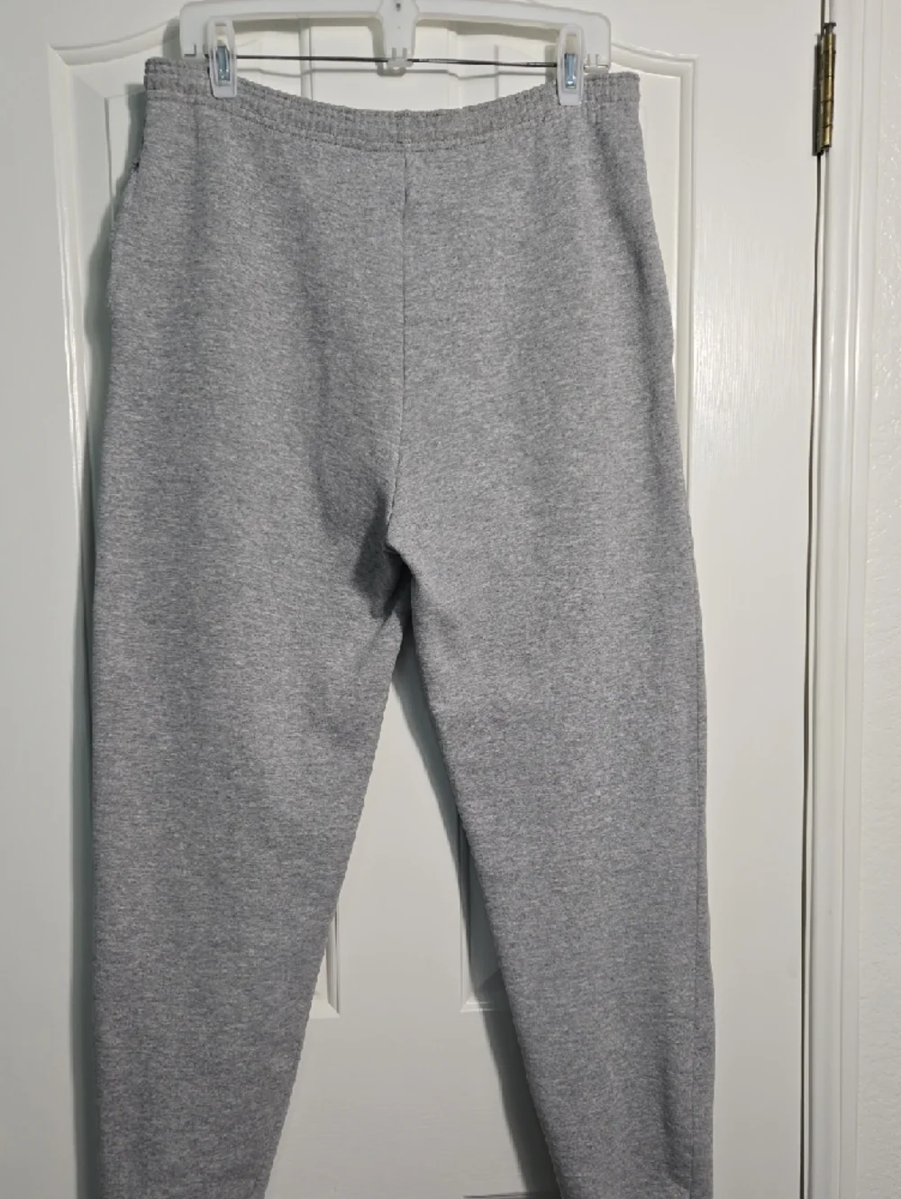 Vintage Nike 90s Heather Gray Fleece Sweatpants Embroidered Swoosh Women’s M USA